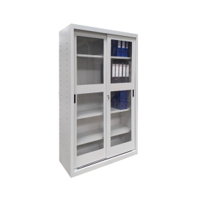 Dulap metalic cu usi glisante din plexiglas MATRIX A166P, 1200 x 450 x 1900 mm