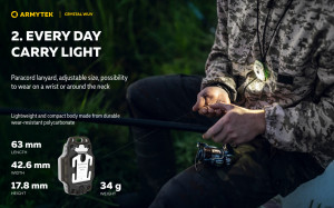 F07001GUV Lanterna breloc Crystal Gri WUV, Armytek - Img 16