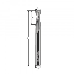 Freza cu 2 caneluri, Datron 0068100L, 10.0x10.0mm - Img 2