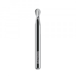 Freza cu Varf Rotund Datron 0068406, 2 Caneluri, D6 mm, R3 mm, L10 mm, Coada 6 mm