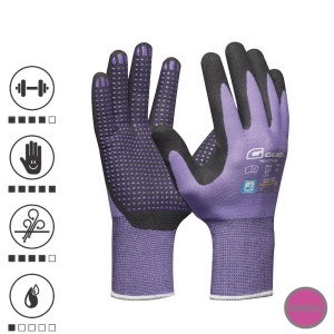 Gebol 709976, Manusi de protectie Multi Flex Lady, din nylon, acoperire din spuma de nitril, uz profesional, marimea 8/M - Img 1