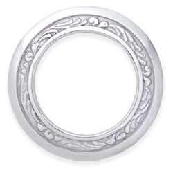 Inel de piept Al Stohlman Brand 76 mm, inox lustruit - Tandy Leather 35203-00 - imagine 3