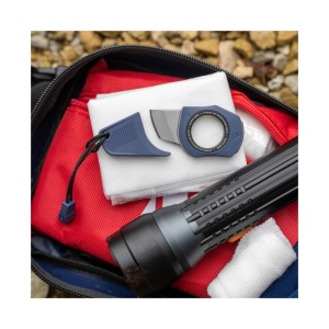 Instrument de salvare SOG Rapid Midnight Blue, cutter centura si spargator geam - Img 5