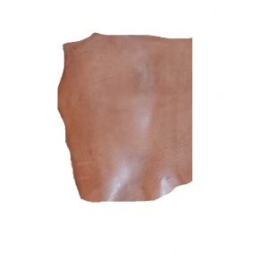 Jumatate canat piele de BIVOL tabacita vegetal 5-6 mm grosime. - Img 2