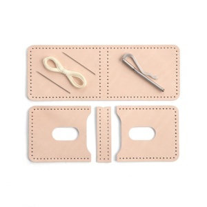 Kit clip de bani Dillon din piele Tandy Leather, 7,9 x 5,7 cm - imagine 6