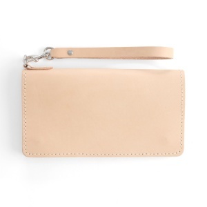 Kit portofel mare Gibson din piele Tandy Leather, cu fermoar si bareta de mana - imagine 8