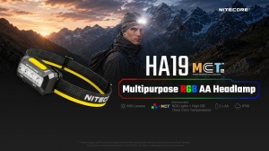 Lanterna Frontala Nitecore HA19 RGB, 600 Lumeni, 130 Metri, Lumina Rosie, Verde si Albastra, AA, IP68 - Img 23