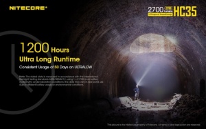 Lanterna Frontala Nitecore HC35, 2700 Lumeni, Forma L, Magnetica, Acumulator 21700 4000 mAh, IP68 - Img 13