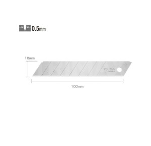 LBSOL-10 Set 10 lame cutter nesegmentate 18 mm, Olfa - Img 3