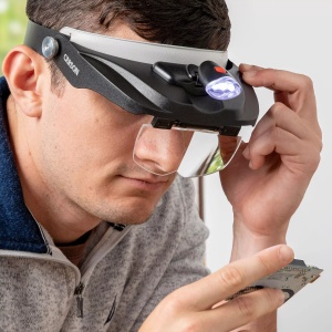 Lupa pentru cap MagniVisor, cu 4 lentile si LED - Carson - Img 10