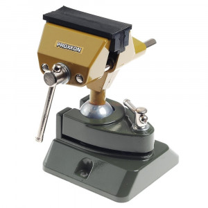 Menghina reglabila FMZ cu clema de fixare pe banc Proxxon 28608, falci 75 mm, deschidere 70 mm, articulatie sferica - Img 2