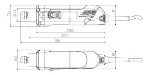 Motor de frezare AMB 1050 FME-1, 1050 W, turatie reglabila 5.000-25.000 rot/min