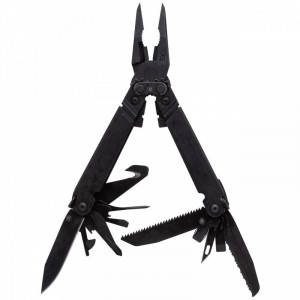 Multitool SOG PowerAccess Assist Black, 21 functii, otel 5Cr15MoV, deschidere asistata