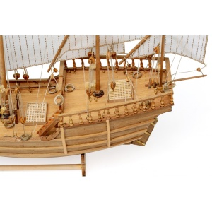 Nina - Caravela lui Columb 1492, Navomodel Amati, Scara 1:65 Lungime 37cm - Img 7