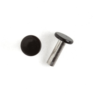 Nituri tubulare negru lucios sau inox, set 100 buc - Tandy Leather
