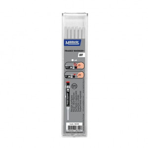 Pachet 6 mine albe reumplere creion marcaje sudura Trades-Marker®Dry, Markal