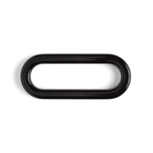 Pasant metalic plin 38 mm, negru mat sau negru lucios - Tandy Leather