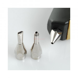 Pistol de lipit GlueGun HKP 220, verde, 40W, 200°C, duze interschimbabile, include 4 batoane si 3 duze, functional cu batoane de 7mm - Img 4