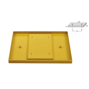 Proxxon 24116, Tava colectoare pentru frezele MF 70, FF 230 si FF 250/BL, 388 x 308 x 24 mm