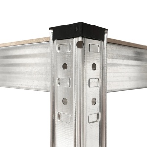 Raft metalic depozitare, 180 x 90 x 40 cm, galvanizat, 5 polite, 175 kg/polita - Img 7