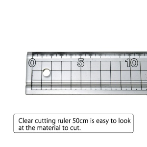 Rigla profesionala 50 cm cu margine din inox NT Cutter CS-502