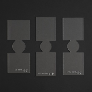 Sablon acrilic huse de doze si sticle, set 3 bucati (Can Sleeve Set Of 3) - Tandy Leather 58037-00