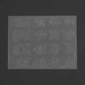 Sablon reutilizabil Craftaid, model plante (Plants) pentru modelaj piele - Tandy Leather 75000-00 - Img 2