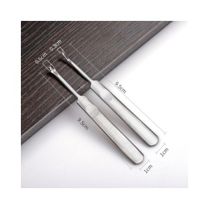 Scula canelare piele forma V, 3mm Wuta - Img 3