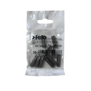 Set 10 biti Felo, seria Industrial profil Torx TR, C6.3, TTX40, 25mm - Img 1