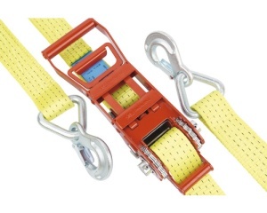 Set 2 chingi de fixare cu clichet si carabiniera Mamutec TD5, 50 mm x 8 m, 5000 kg - Img 2