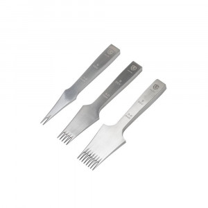 Set 3 dalti pielarie tip frantuzesc reverse WUTA de 3mm - Img 1