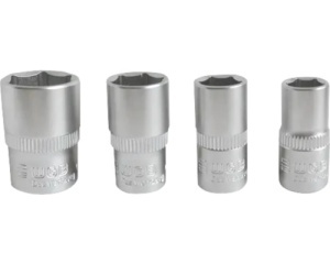 Set capete cheie tubulară WGB 1/4", 7+8+10+13 mm, 4 piese