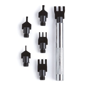 Set dalti Craftool pentru siret (Thonging Chisel Set), 1,6 / 2,4 / 3,2 mm - Tandy Leather 3008-00 - imagine 2