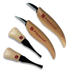 Set dalti de mana si cutite de sculptura pentru incepatori KN600E, Flexcut