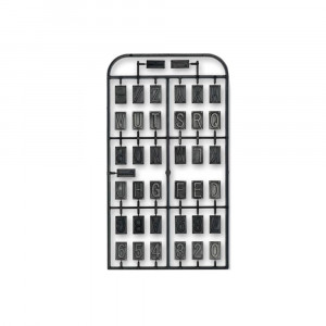 Set litere pentru aparatul de gravat GE20, Proxxon 27104