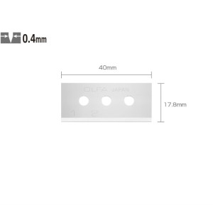 SKB-10/10B Set 10 lame cutter cu siguranta, Olfa - Img 1