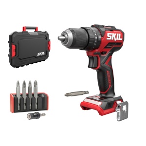 SKIL 3075 JA masina de gaurit cu percutie cu acumulator, cuplu maxim 60 nm, 0-500/0-1800/min, compact Brushless, geanta de transport+set de 6 biti, doar corpul - Img 1
