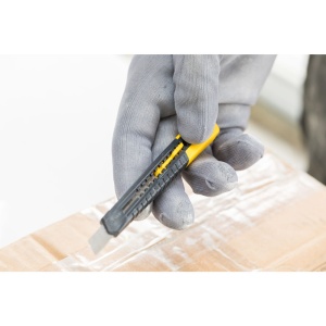 Stanley 0-10-150, Cutter cu blocare prin glisare, dispozitiv de rupere a lamei, 130mm + o lama segmentata 9mm - Img 4
