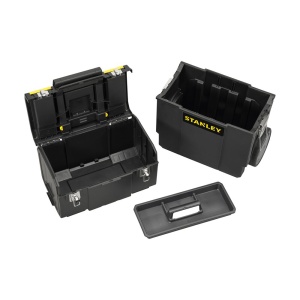 Stanley 1-70-327, Sistem de depozitare 3 in 1, mobil, inchizatoare metalice, roti de 7" - Img 8