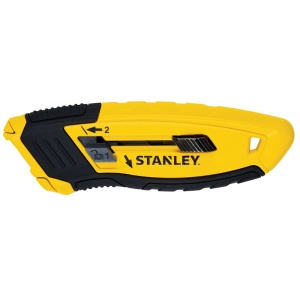 Stanley STHT10432-0, Cutter compact cu lama retractabila, 135mm + o lama trapezoidala 62mm - Img 4