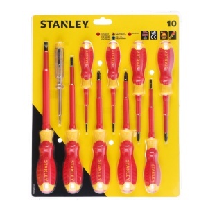 Stanley STHT60032-0, Set 10 surubelnite subtiri VDE, tip PZ, PH drepte si tester de tensiune - Img 3