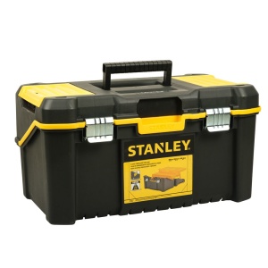 Stanley STST83397-1, essential, cutie pentru scule cu trei niveluri de depozitare, inchizatoare metalice, 24 litri, 49 x 28,5 x 25,5cm - Img 4