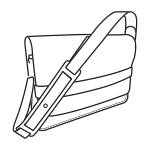 Tipar hartie geanta postas Clifton (Clifton Messenger Bag) - Tandy Leather 56406-00