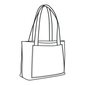 Tipar hartie geanta tote Folsom (Folsom Tote) - Tandy Leather 56416-00