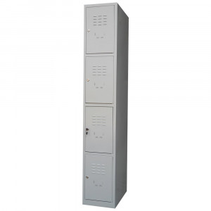 Vestiar metalic cusetat 1x4 cusete "MAXI",312x450x1800 mm