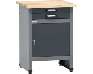Banc de lucru 60 x 84 x 60 cm, 2 sertare si 1 usa - Img 2