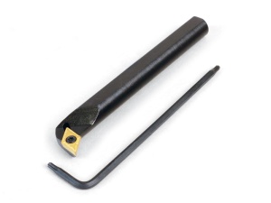 Bare de alezat cu insertie din carbura de tip RH 55°, 8mm pentru strung Sherline - Img 1