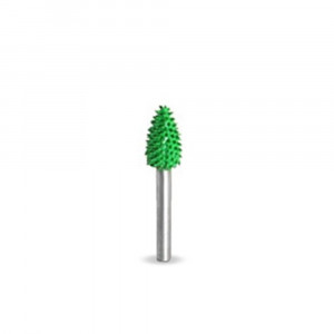 Biax sculptura lemn SABURR - Cap 3/8" forma flacara aspru