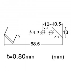 BP-400P Set 5 lame pentru plastic, NT Cutter - Img 4