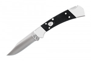Briceag automat de vanatoare Buck 112 Auto Elite 0112BKSA-B, otel S30V, maner G10 si nichel argintat, Lockback